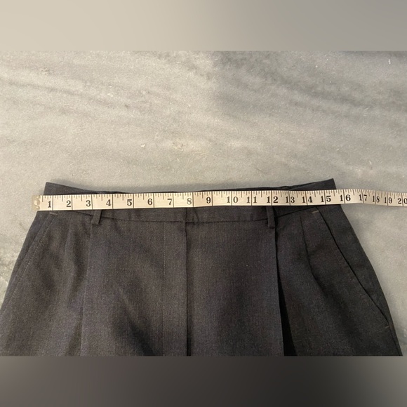 L.L. Bean Size 14 Gray Pleated Front Zip Up Wool Lined Dress Pants Trousers - Picture 11 of 12